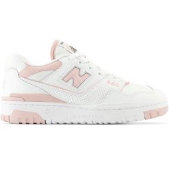 Buty damskie New Balance BBW550BP – białe. Białe obuwie sportowe damskie New Balance, bez wzorów, z materiału. Za 349.99 zł.