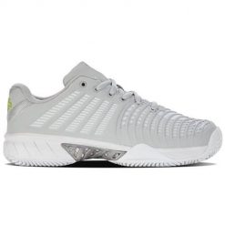 Buty do tenisa damskie K-Swiss Express Light 3. Szare obuwie sportowe damskie K-SWISS, bez wzorów, z materiału, tenisowe. Za 323.00 zł.