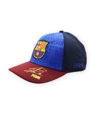 Czapka bejsbolowa FC Barcelona z autografem Pedriego. Niebieskie czapki i kapelusze męskie FC Barcelona, bez wzorów, z bawełny. Za 128.81 zł.