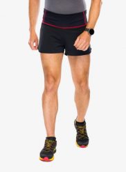 Spodenki do biegania męskie La Sportiva Tempo Short. Czarne krótkie spodenki sportowe męskie La Sportiva, m, bez wzorów, z elastanu, do biegania. Za 382.80 zł.