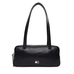 Torebka Tommy Jeans. Czarne torebki do ręki damskie Tommy Jeans, bez wzorów, z jeansu, klasyczne, bez dodatków. Za 529.99 zł.