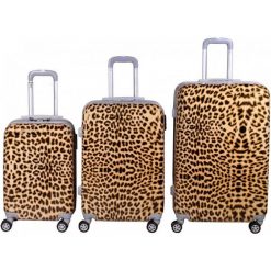 Leonardo Zestaw Walizek Leopard Print. Walizki męskie Leonardo. Za 592.00 zł.