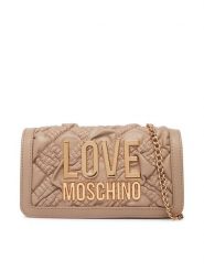 LOVE MOSCHINO Torebka JC5603PP1PL1010A Beżowy. Brązowe torebki do ręki damskie Love Moschino, bez wzorów, ze skóry, wizytowe, bez dodatków. Za 699.99 zł.