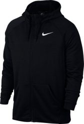 Nike Bluza męska Dry Hoodie Fz Fleece czarna r. M (860465 010). Czarne bluzy męskie Nike, m, bez wzorów, bez kaptura. Za 230.00 zł.