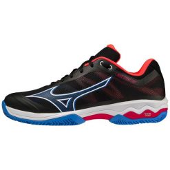 Buty do padla męskie Mizuno Wave Exceed Light CC Padel. Czarne buty sportowe męskie Mizuno, bez zapięcia, mizuno wave. Za 279.99 zł.