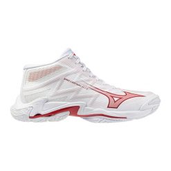 Damskie buty halowe Mizuno Wave Lightning Elite. Białe obuwie sportowe damskie Mizuno, bez wzorów, z materiału, do biegania, mizuno wave. Za 574.00 zł.