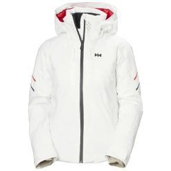 Damska kurtka narciarska Helly Hansen Alphelia Infinity. Białe kurtki snowboardowe damskie Helly Hansen, l, bez wzorów, długie, bez kaptura, narciarskie, primaloft. Za 1,953.50 zł.