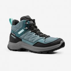 Buty turystyczne damskie Quechua MH100 Mid wodoodporne. Obuwie sportowe damskie QUECHUA, przed kolano, trekkingowe. Za 269.99 zł.