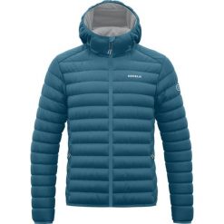 Kurtka z kapturem Redelk Mir. Niebieskie kurtki męskie REDELK, bez wzorów, z puchu, sportowe, z kapturem. Za 639.50 zł.