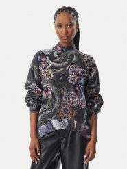 Just Cavalli Bluza 81PAIE23 CF102 Szary Regular Fit. Szare bluzy damskie Just Cavalli, m, bez wzorów, z bawełny, bez kaptura. Za 899.99 zł.