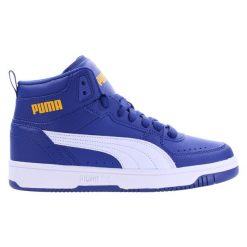 Buty młodzieżowe Puma Rebound Joy wysokie na co dzień. Obuwie sportowe damskie Puma, bez wzorów, z materiału, trekkingowe. Za 234.00 zł.