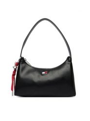 Tommy Jeans Torebka Tjw City Charm Shoulder Bag AW0AW18458 Czarny. Czarne torebki do ręki damskie Tommy Jeans, bez wzorów, z jeansu, bez dodatków. Za 409.99 zł.