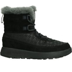 Buty turystyczne zimowe damskie Columbia Slopeside Peak Luxe. Czarne obuwie sportowe damskie Columbia, bez wzorów, trekkingowe. W wyprzedaży za 515.90 zł.