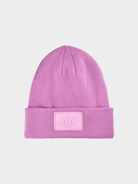 4F Czapka beanie uniseks - różowa Uniwersalny. Czerwone czapki i kapelusze damskie 4f, na zimę, bez wzorów, z syntetyku, klasyczne. Za 49.99 zł.