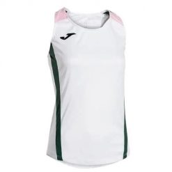 Koszulka sportowa damska Joma Montreal. Białe koszulki sportowe damskie Joma, s, bez wzorów, bez kołnierzyka, bez ramiączek. Za 109.99 zł.