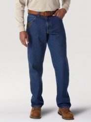 WRANGLER RIGGS WORKWEAR CARPENTER ANTIQUE INDIGO 3W020AI. Niebieskie jeansy męskie Wrangler. Za 219.99 zł.
