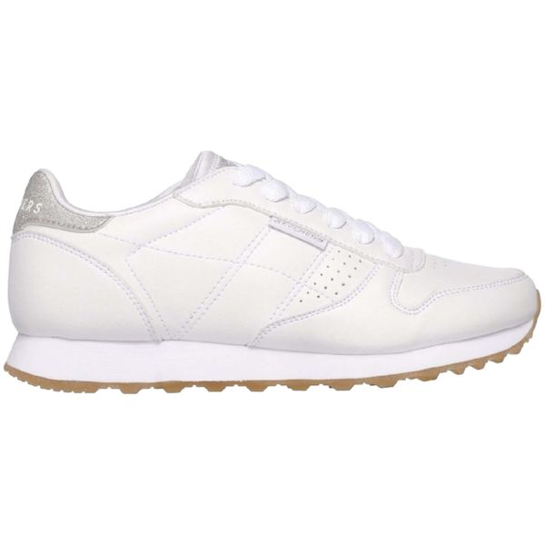 Buty na co dzień damskie SKECHERS OG 85 OLD SHOOL COOL eko skóra. Białe obuwie sportowe damskie Skechers, bez wzorów, ze skóry, trekkingowe, Skechers Sport. Za 243.00 zł.
