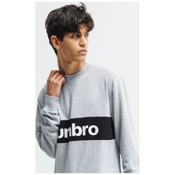 Umbro Bluza Branded Panelled , szary, rozmiar L. Szare bluzy męskie Umbro, l, bez wzorów, z bawełny, bez kaptura. Za 129.99 zł.