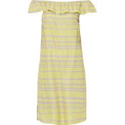 Sukienka z dżerseju z lejącej wiskozy. Niebieskie sukienki damskie bonprix, bez wzorów, z dżerseju, bez ramiączek. Za 54.99 zł.