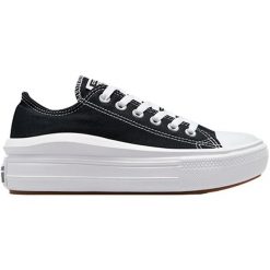 Trampki Converse Chuck Taylor All Star Move Low Top, Kobiety. Czarne trampki i tenisówki damskie Converse, bez wzorów, casualowe, bez zapięcia. Za 590.00 zł.
