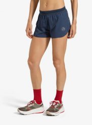 Spodenki do biegania damskie La Sportiva Low Waist Short. Niebieskie szorty sportowe damskie La Sportiva, l, bez wzorów, z tkaniny, do biegania. Za 258.49 zł.