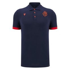 Polo FC Basel Athleisure 2024/25. Czerwone koszulki polo męskie Macron, m, bez wzorów, bez ramiączek. W wyprzedaży za 225.50 zł.