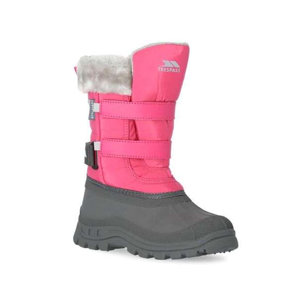 Trespass Stroma II - dziewczęce śniegowce Pink Lady. Czerwone śniegowce dziewczęce Trespass, z futra, bez zapięcia. Za 189.55 zł.