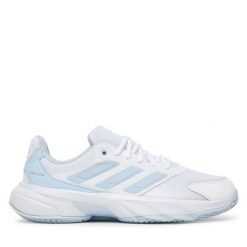 Buty do tenisa adidas. Białe obuwie sportowe damskie Adidas, bez wzorów, tenisowe. Za 399.99 zł.