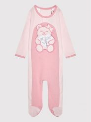 Guess Śpiochy H1YW00 KA6W0 Różowy. Czerwone śpioszki niemowlęce Guess, z bawełny, bez ramiączek. Za 159.99 zł.