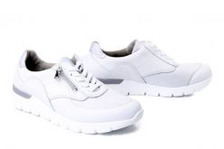 WALDLAUFER 626K02 325 663 K-Ramona weiss silber, półbuty damskie. Białe półbuty damskie Waldläufer, bez wzorów, bez obcasa, bez zapięcia. Za 539.90 zł.