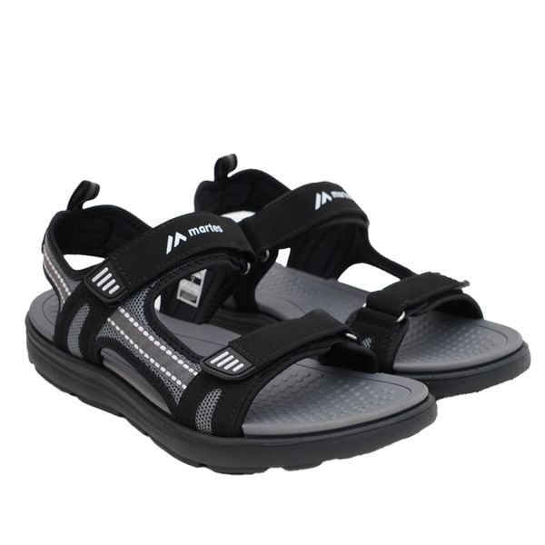 Sandały Męskie Martibo. Czarne sandały męskie MARTES, z materiału, z otwartym noskiem, bez zapięcia. Za 137.99 zł.