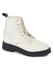 Tommy Jeans Trzewiki Tjw Lace Up Flat Boot EN0EN02310 Écru. Botki damskie Tommy Jeans, z jeansu, bez obcasa, na płaskiej podeszwie, bez zapięcia. Za 639.99 zł.