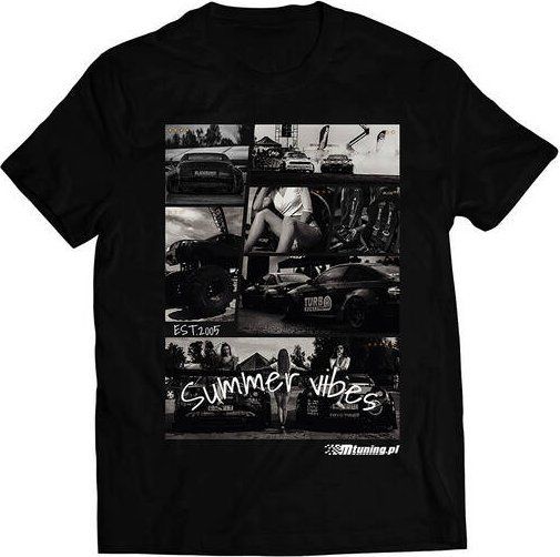 MTuning Koszulka T-Shirt MTuning Czarna M. Czarne t-shirty męskie MTuning, m, bez wzorów, bez kołnierzyka. Za 62.43 zł.