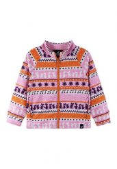 Bluza dziewczęca Reima Moomin Tarpeen. Czerwone bluzy dla dziewczynek Reima, bez wzorów, z elastanu, bez ramiączek, bez kaptura. Za 208.99 zł.