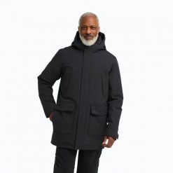 Kurtka przeciwdeszczowa męska Jack Wolfskin Canyon Shield Parka. Czarne kurtki męskie Jack Wolfskin, m, bez wzorów, z materiału, bez kaptura. Za 1,549.00 zł.
