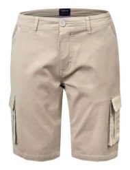 Krótkie Spodenki Męskie, Szorty - PAKO JEANS - Beż - Boczne Kieszenie (Cargo). Szorty męskie Pako Jeans, na lato, m, bez wzorów, z bawełny, klasyczne. Za 209.00 zł.