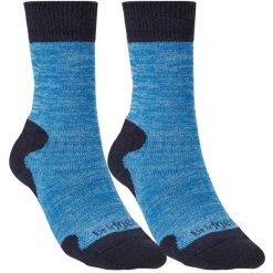 BRIDGEDALE Skarpety damskie EXPLORER HW COMFORT BOOT WMN Blue Marl-S. Niebieskie skarpety damskie Bridgedale, bez wzorów. Za 81.80 zł.