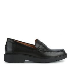 Loafersy Geox. Czarne mokasyny damskie Geox. Za 509.99 zł.