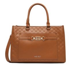 Torebka Nine West. Brązowe torebki do ręki damskie Nine West, bez wzorów, klasyczne, bez dodatków. Za 249.99 zł.