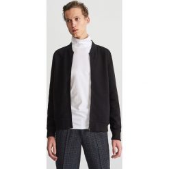 Bluza z prążkowanej dzianiny - Czarny. Bluzy męskie marki Reserved. Za 139.99 zł.