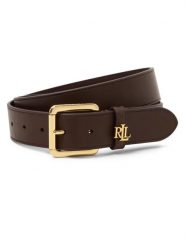 Lauren Ralph Lauren pasek skórzany - Carryover Kobiety skóra brązowy, XS. Brązowe paski damskie Lauren Ralph Lauren, z aplikacjami, ze skóry. Za 499.95 zł.