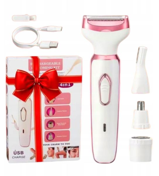 Verk Golarka elektryczna damska 4w1 do twarzy ciała bikini i brwi USB. Bikini damskie Verk, bez wzorów. Za 49.90 zł.
