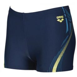 Spodenki kąpielowe męskie bokserki Arena Energy Short. Niebieskie kąpielówki męskie Arena, m, bez wzorów, z elastanu, długie, na fitness i siłownię. Za 91.98 zł.