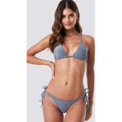 NA-KD Swimwear Dół bikini Sparkle Triangle - Blue. Niebieskie bikini damskie NA-KD Swimwear, w paski. Za 72.95 zł.