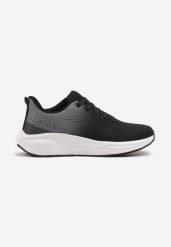 Czarno-Szare Siateczkowe Buty Sportowe Sneakersy na Podeszwie z Tłoczeniami Volesha. Czarne buty sportowe męskie Born2be, z jeansu, bez zapięcia, trekkingowe. Za 89.99 zł.