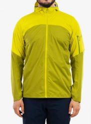 Kurtka przeciwdeszczowa męska Rab Kinetic Ultra Jacket. Żółte kurtki męskie RAB, m, bez wzorów, z materiału, bez kaptura. Za 828.20 zł.