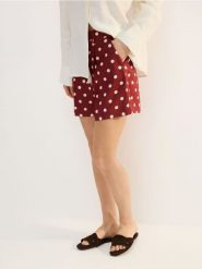 Lniane szorty w groszki - wielobarwny. Szorty damskie Reserved, l, bez wzorów. Za 169.99 zł.