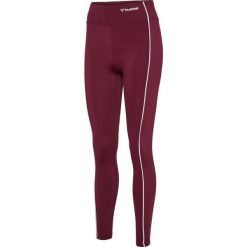 Legginsy damskie Hummel Mt Flash. Czerwone spodnie sportowe damskie Hummel, m, bez wzorów, na fitness i siłownię. Za 253.00 zł.