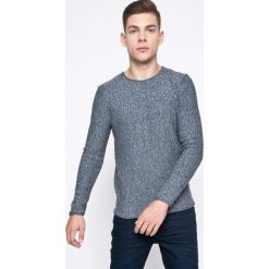 Review - Sweter. Szare swetry przez głowę męskie Review, z bawełny, z okrągłym kołnierzem. W wyprzedaży za 69.90 zł.