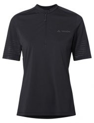Koszulka damska Qimsa Pro HZ. Czarne koszulki sportowe damskie Vaude, bez wzorów, z materiału, bez kołnierzyka, bez ramiączek, na fitness i siłownię. Za 299.00 zł.